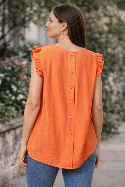 Elegant Casual Blouse for Women – Ruffle Sleeve Smooth Texture Lightweight Top