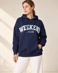 Weekend Club Cotton Blend Oversized Hoodie