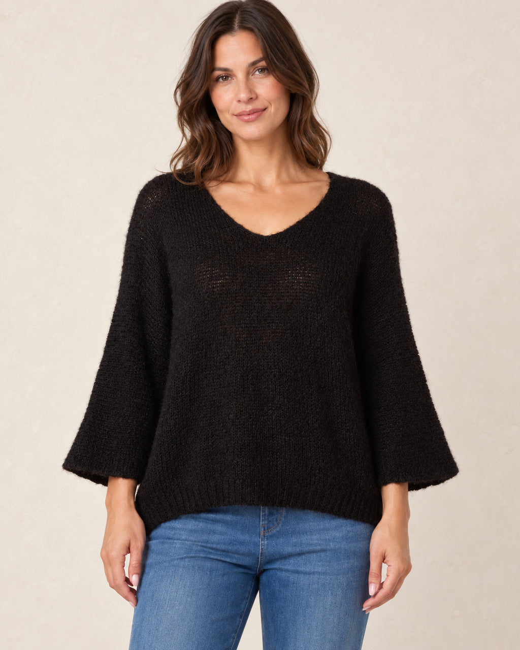 Wool Blend Cosy Knitted Jumper