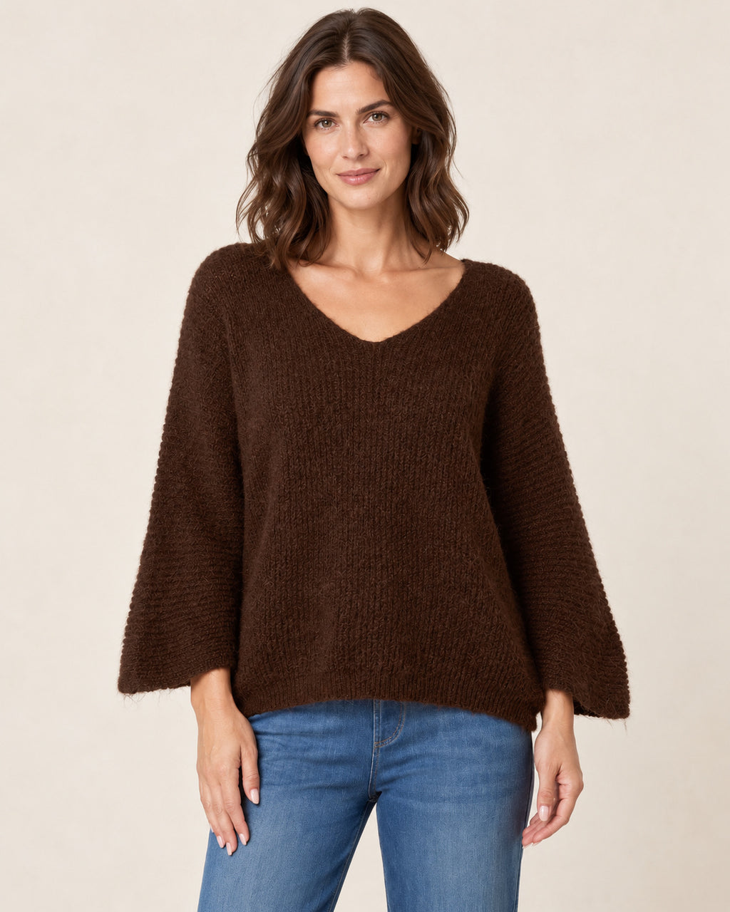 Wool Blend Cosy Knitted Jumper