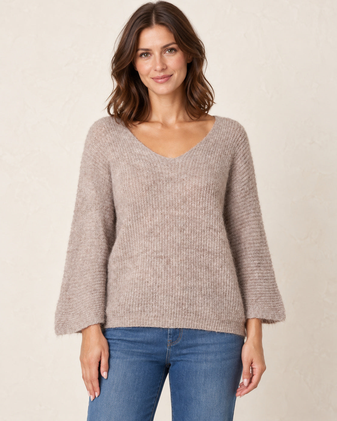 Wool Blend Cosy Knitted Jumper