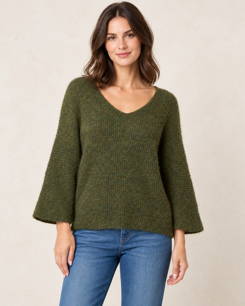 Wool Blend Cosy Knitted Jumper
