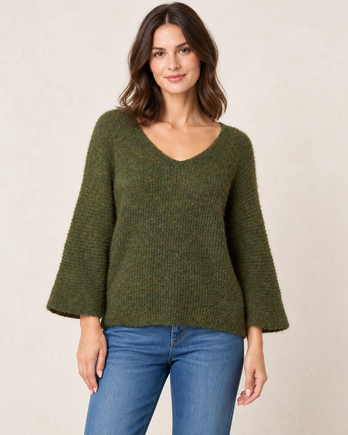 Wool Blend Cosy Knitted Jumper