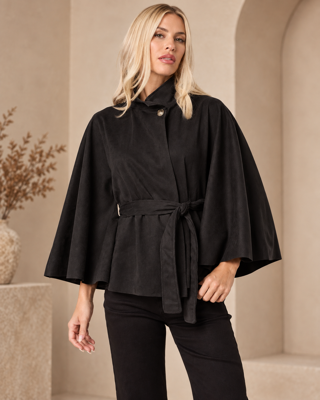 Women’s Short Kimono Inspired Coat