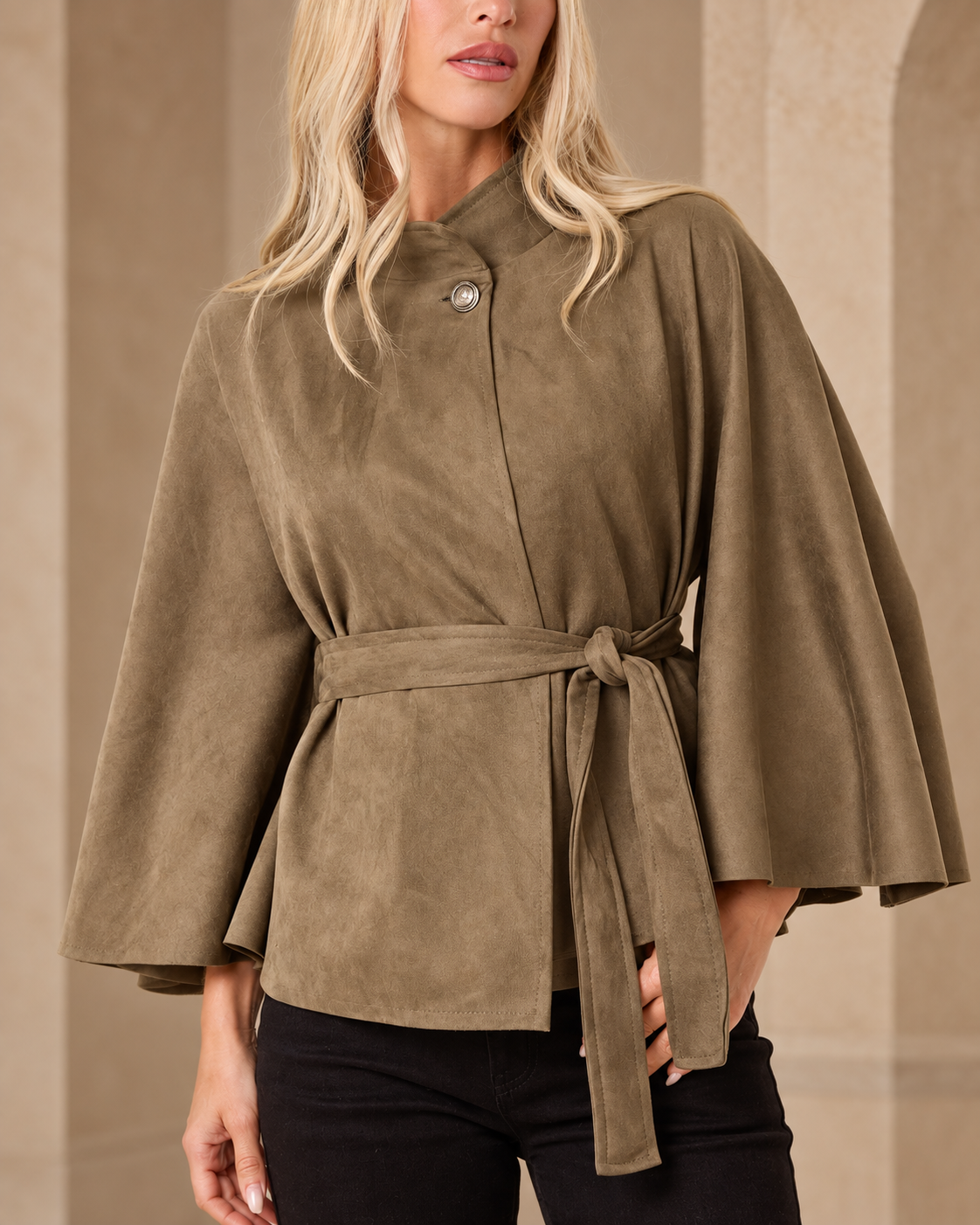 Women’s Short Kimono Inspired Coat