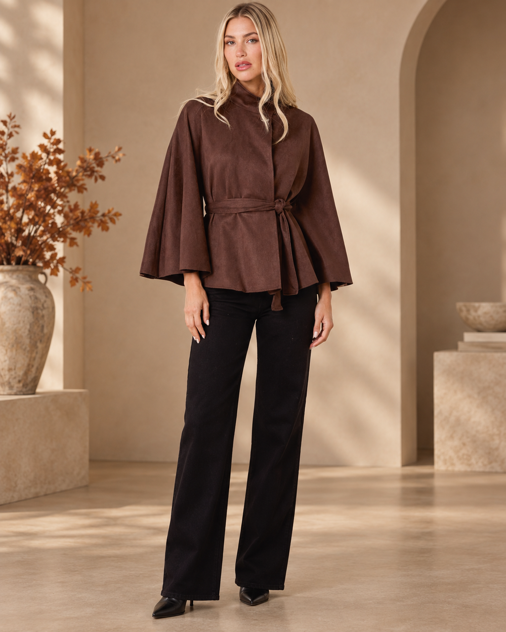 Women’s Short Kimono Inspired Coat