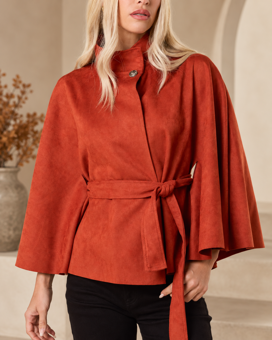 Women’s Short Kimono Inspired Coat