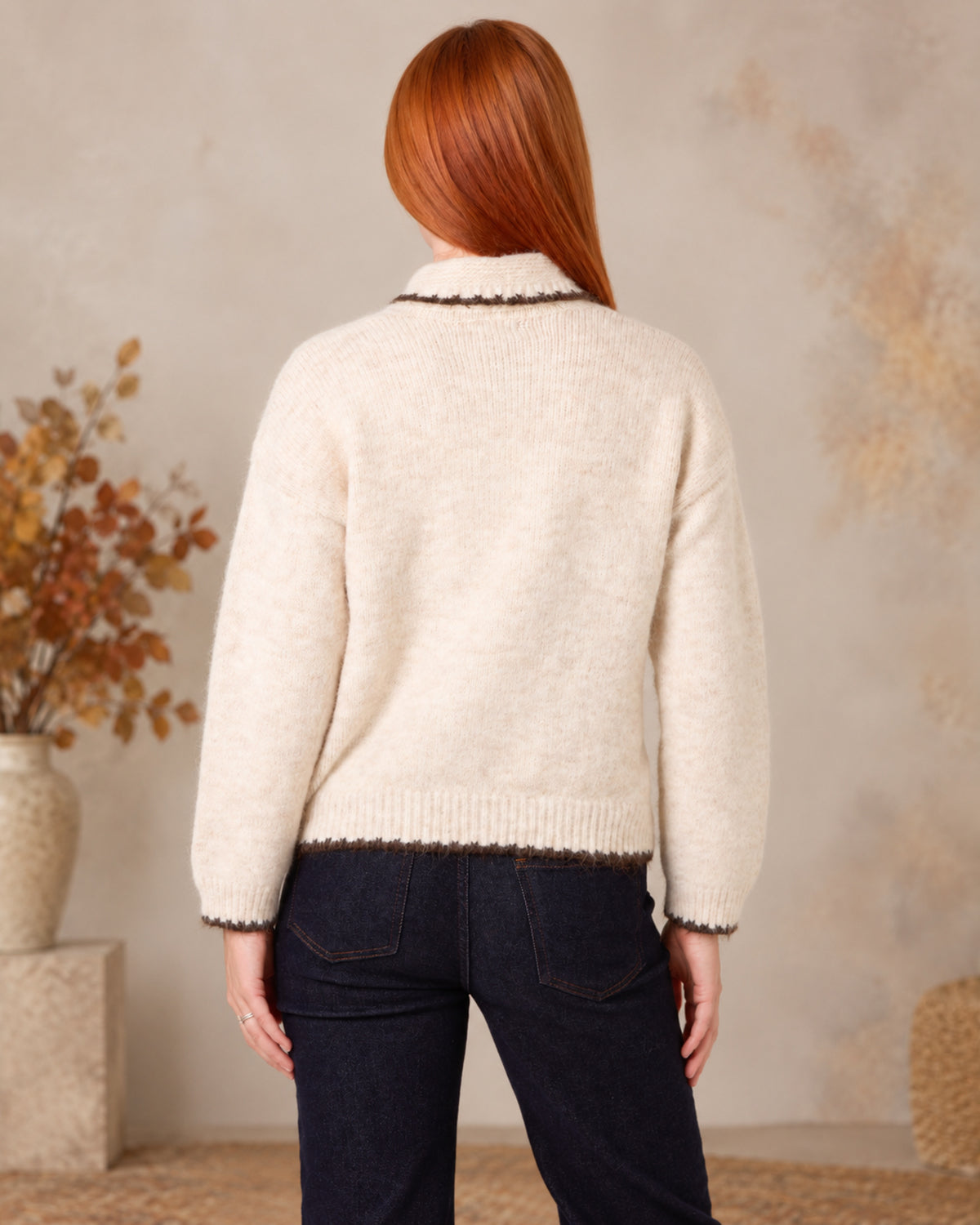 Whimsy 3D Embroidered Knit Cardigan
